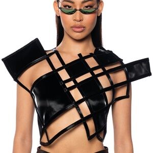 BINX ABSTRACT CUT OUT TOP AKIRA